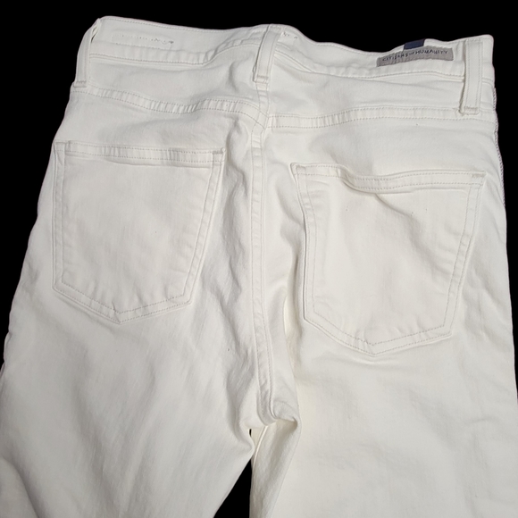 Citizens of Humanity white Harlow ankle high rise skinny fit women's size 25 - Picture 4 of 13